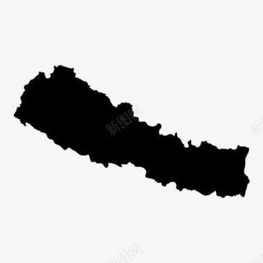 尼泊尔地理喜马拉雅山图标图标