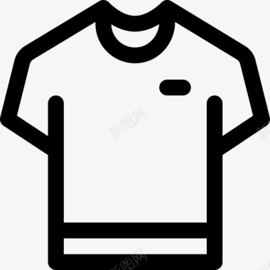 衬衫时尚电子商务6直线型图标图标