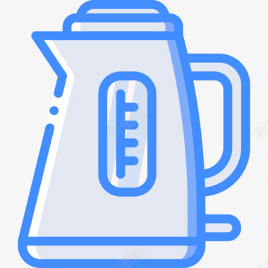 水壶家用电器4蓝色图标图标