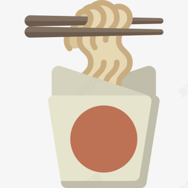 拉面食品甜点平板图标图标