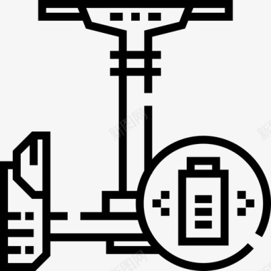 平衡法滑板车自平衡电动滑板车3直线型图标图标