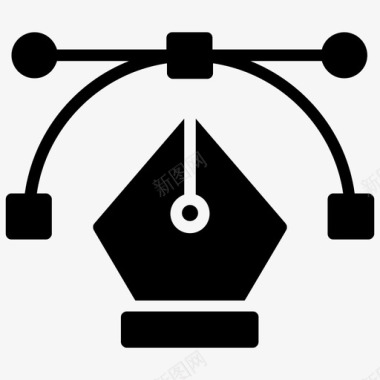 工程警示钢笔工具贝塞尔工具工具图标图标