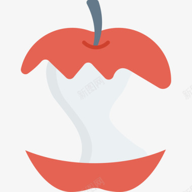 苹果水果和蔬菜8扁平图标图标