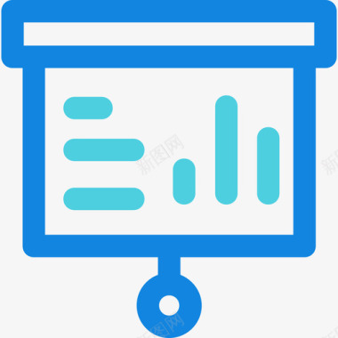 海报文稿演示文稿商务172线性蓝色图标图标