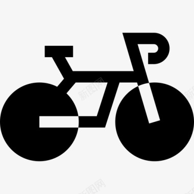 自行车巴黎7填充图标图标
