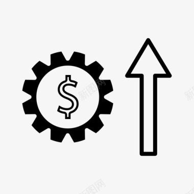 收入利润收入增加图标图标