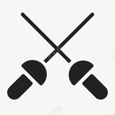 运动种类标志击剑打架玩耍图标图标