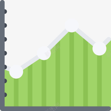 折线图PNG折线图财务4持平图标图标