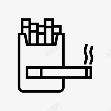 庆典香烟烟盒烟图标图标