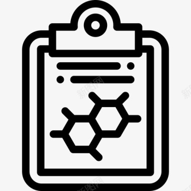 记事签记事本化学19线性图标图标