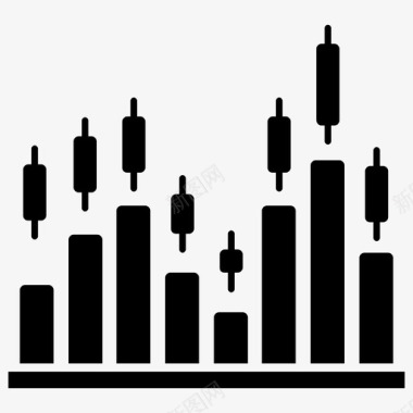 财务图表背景图片烛台图财务图hikkake模式图标图标