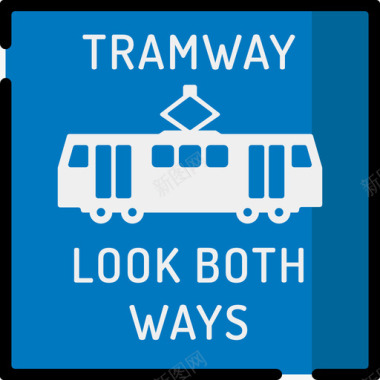 交通图标电车交通标志9线颜色图标图标