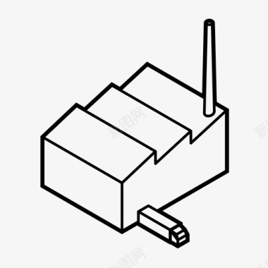 企业坐标标识工厂企业工业图标图标