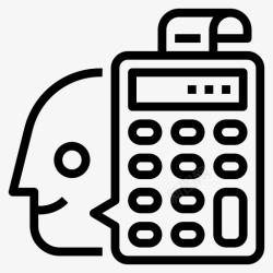 会计咨询会计咨询商务计算器图标高清图片