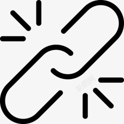 永久链接web链接附加链图标高清图片