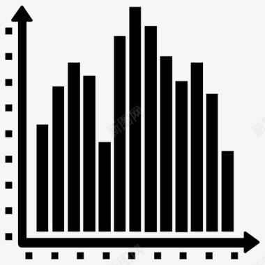 横向条形图直方图条形图图表应用程序图标图标