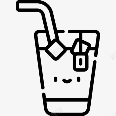 冰茶川维饮料直饮图标图标