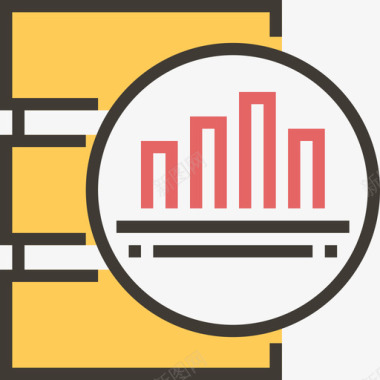 黄色阴影分析数据分析3黄色阴影图标图标