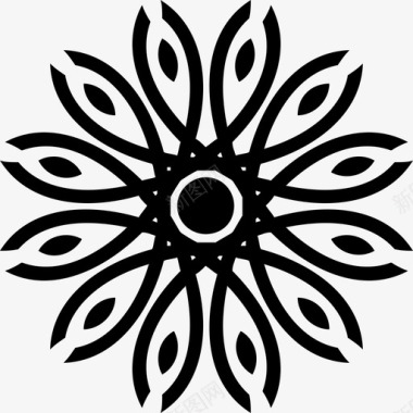 曼陀罗装饰品太阳花图标图标