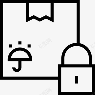 信箱设计全球物流8号信箱直线式图标图标