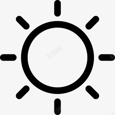太阳春天20直线图标图标