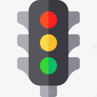 红绿灯路口红绿灯在村子里平的图标图标