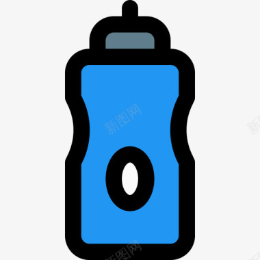 苏打水瓶水瓶饮料5线性颜色图标图标