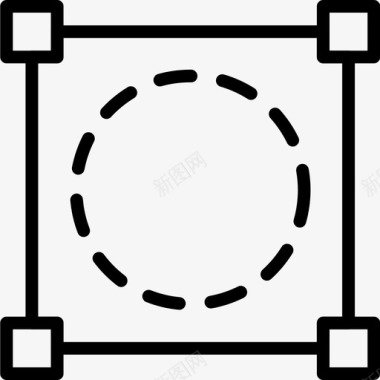 矢量大米插图破碎线创建图标图标