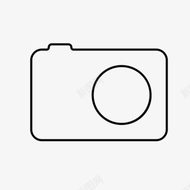 相机白照片摄影图标图标