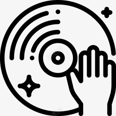 音乐酒吧15线性图标图标