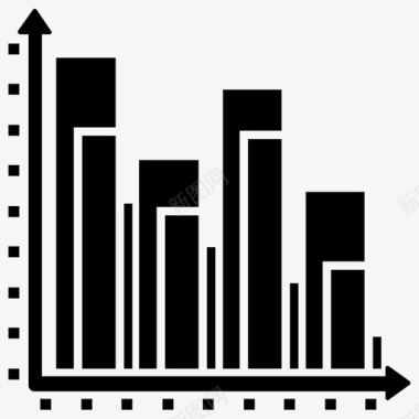 柱状直方图条形图图表应用程序图标图标