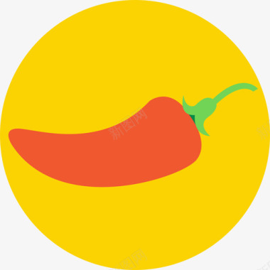 辣椒菜品辣椒食物43平的图标图标