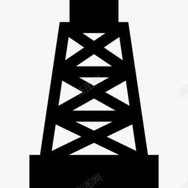 石油钻井平台石油平台工业21填充图标图标