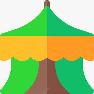 4K图标帐篷巴西嘉年华4扁平图标图标