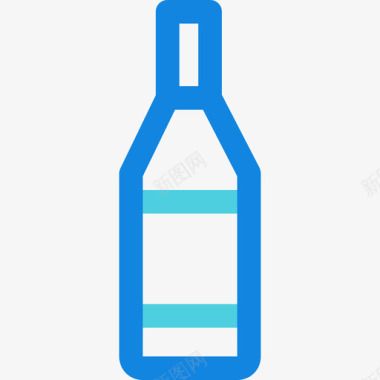 酒瓶杂22线纹蓝图标图标