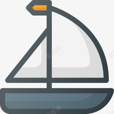 船船旅游旅游3线颜色图标图标