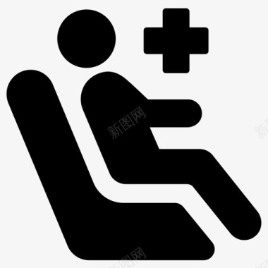 疫情病人病人诊所医院图标图标