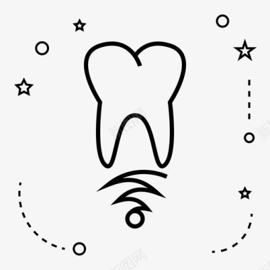 牙根牙科种植医疗图标图标