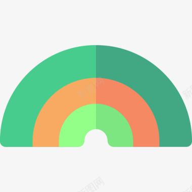 彩虹绳彩虹圣帕特里克平坦图标图标