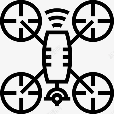 火焰小图标无人机小工具2线性图标图标