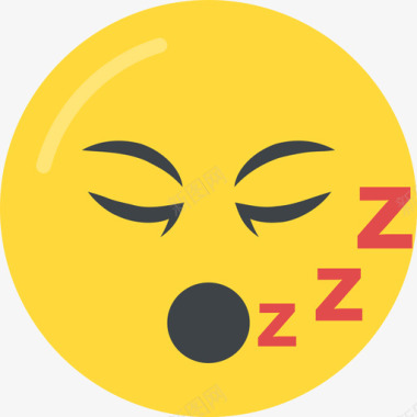 睡觉睡觉笑脸3平淡图标图标