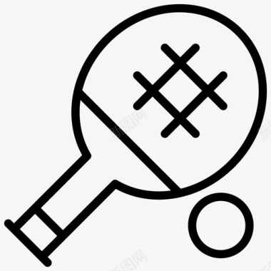 体育元素乒乓球体育网球图标图标