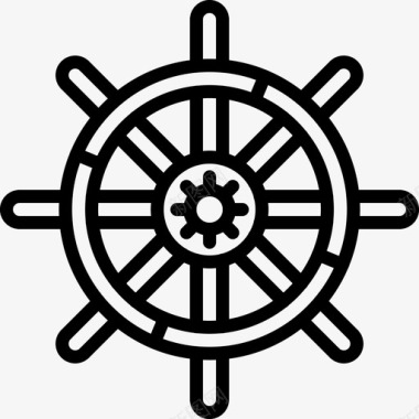 方向盘海盗船图标图标