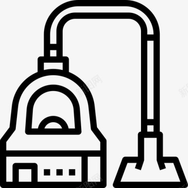 除螨吸尘器真空吸尘器清洁19线性图标图标