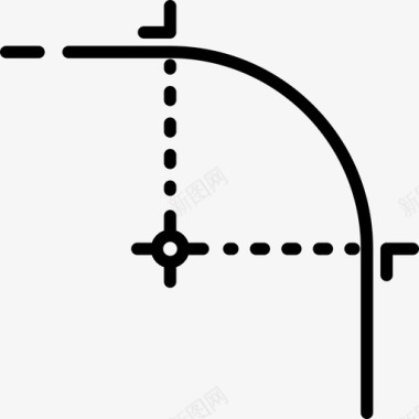 客厅角几角点编辑工具6线性图标图标