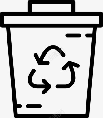 回收容器生态绿色图标图标