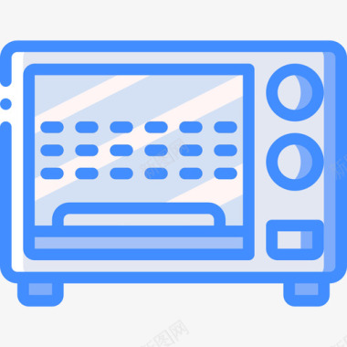 微波炉家用电器4蓝色图标图标