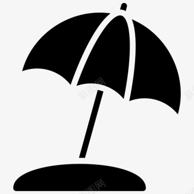 遮阳伞沙滩伞遮阳伞泰国海滩图标图标