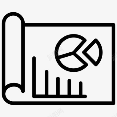 财务经营分析业务报告业务分析业务增长图标图标