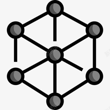 链式分子分子化学10线性颜色图标图标